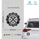 Bold Mechanical Engineer Car Decal